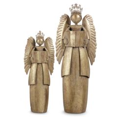 Antiqued Gold Finish Angel Figurine