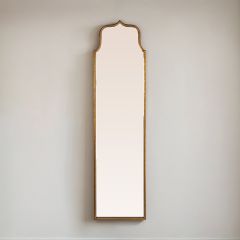 Antiqued Goldleaf Frame Floor Length Wall Mirror