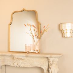 Antiqued Goldleaf Frame Wall Mirror