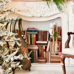 Antiqued Green Decorative Metal Sled