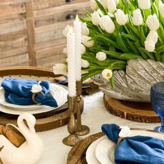 Antiqued Hand Forged Iron Taper Holder