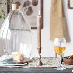 Antiqued Hand Forged Iron Taper Holder