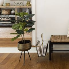 Antiqued Metal 3 Leg Planter