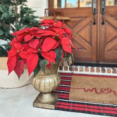 Antiqued Metal Wedding Urn Pot