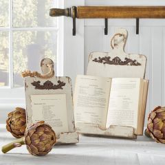 Antiqued Tablet Holder With Jute Rope Set of 2