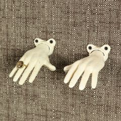 Antiqued Wall Mount Open Hand Set of 2