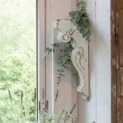 Antiqued White Wood Decorative Corbel