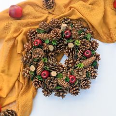 Apple And Pinecone Wreath