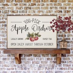 Apple Orchard White Framed Wall Art