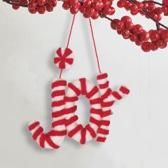Appliqued Joy Ornament