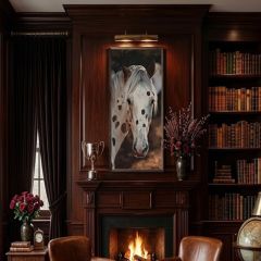 Appy Rusty Horse Framed Wall Art