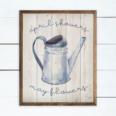 April Showers May Flowers Wall Art
