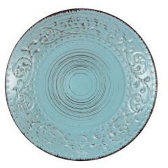 Aqua Stoneware Dinner Plate 11 Inch