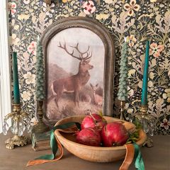 Arched Framed Deer Print