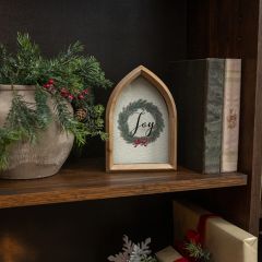 Arched Framed Joy Wall Art