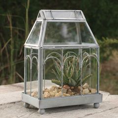Arched Garden Gate Glass Terrarium