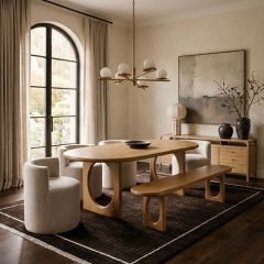Architectural Base Dining Table
