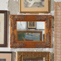 Art Deco Inspired Antiqued Bronze Mirror