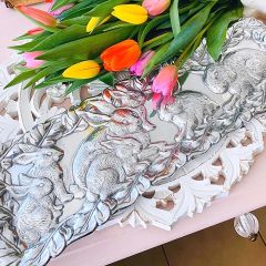 Arthur Court Bunny Oblong Tray