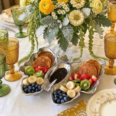 Arthur Court Butterfly Chip and Dip Tray