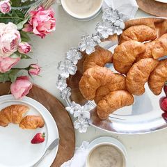 Arthur Court Butterfly Dogwood Round Platter