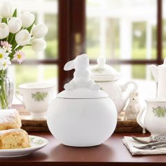 Arthur Court Sitting Bunny Sugar Bowl