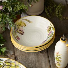 Artichoke and Herbs Stoneware Dinner Bowl