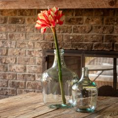 Artificial Candy Candy Amaryllis Stem 29 Inch