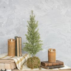 Artificial Pine Tree With Moss Ball Base