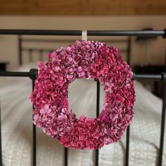 Artificial Pink Hues Hydrangea Wreath 24 Inch