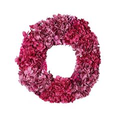 Artificial Pink Hues Hydrangea Wreath 24 Inch