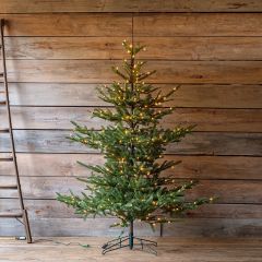 Artificial Pre Lit Noble Fir Christmas Tree