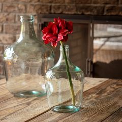 Artificial Red Amaryllis Stem 16 Inch