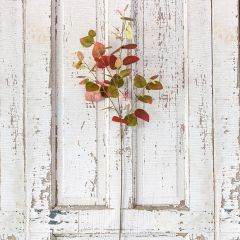 Artificial Red Bud Leaf Spray