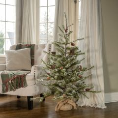 Artificial Snowy Pine Tree 50 Inch