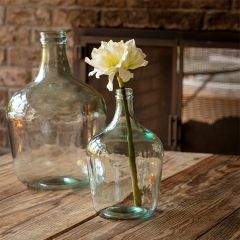 Artificial White Amaryllis Stem 16 Inch Set of 3