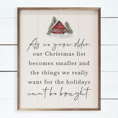 As We Grow Older Red Barn White Framed Wall Art