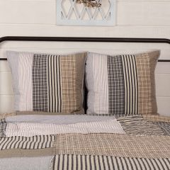 Ashmont Farmhouse Quilted Euro Sham Set of 2