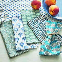 Assorted Block Print Cloth Napkins Set of 5