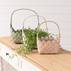 Assorted Chipwood Nesting Baskets Set of 3
