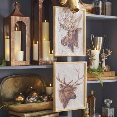 Assorted Framed Textured Paper Wildlife Wall Art