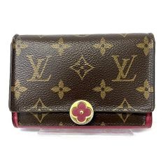Authentic Louis Vuitton - Flore - Monogram Canvas Wallet