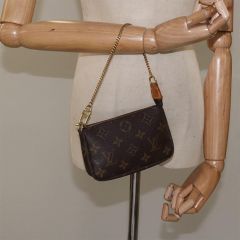 Authentic Louis Vuitton - Monogram Mini Pochette Accessories Bag
