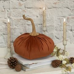 Autumn Accents Fabric Pumpkin 7.5 Inch