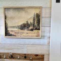 Autumn At The Lake Vintage Inspired Wall Art