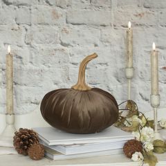 Autumn Classics Plush Fabric Pumpkin 9 Inch