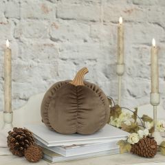 Autumn Classics Plush Fabric Pumpkin 7.5 Inch