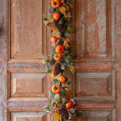 Autumn Foliage Persimmon Garland