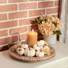 Autumn Harvest Cream Pumpkins Set of 12