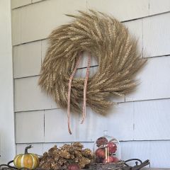 Autumn Harvest Dried Wheat Wreath